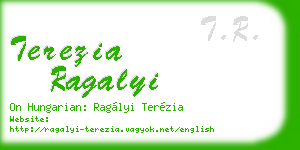 terezia ragalyi business card