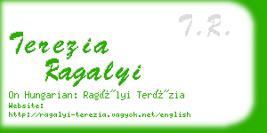 terezia ragalyi business card